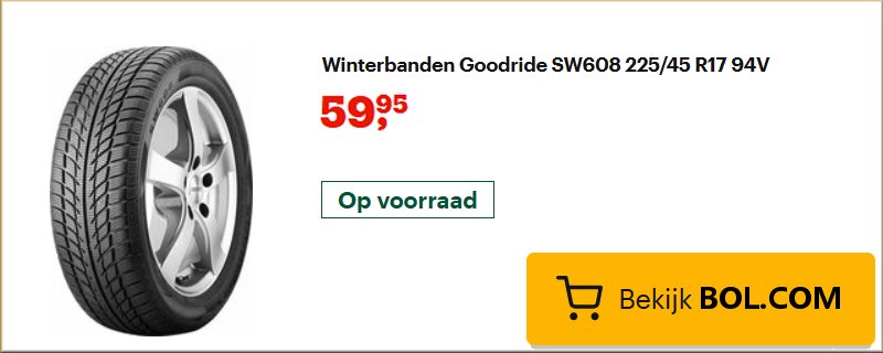 nieuwe winterband aanbieding